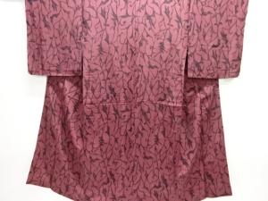 大正ロマン　抽象唐草模様着物